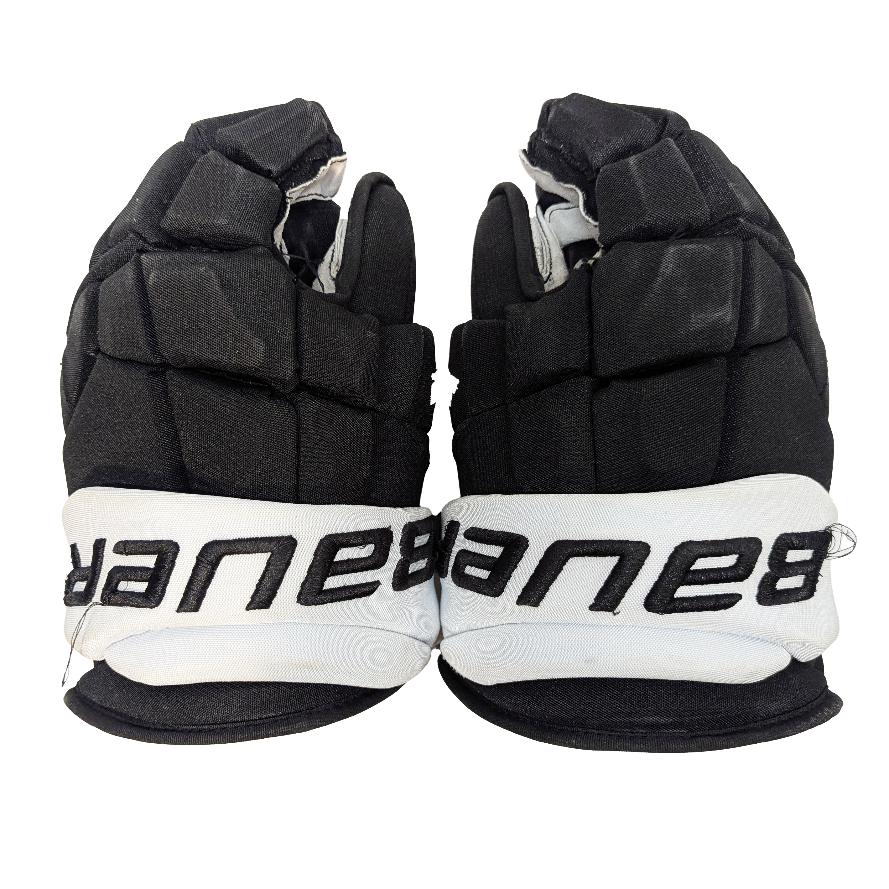 Bauer Supreme Ultrasonic - Gants Pro Stock d'occasion (noir/blanc)